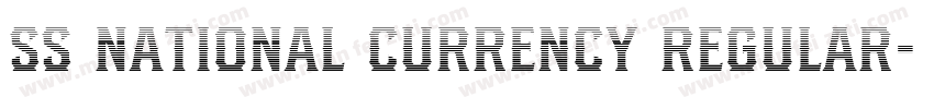 SS National Currency Regular字体转换